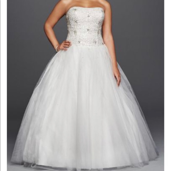 David's Bridal Dresses & Skirts - David’s Bridal Jewel Wedding Dress Sz 10